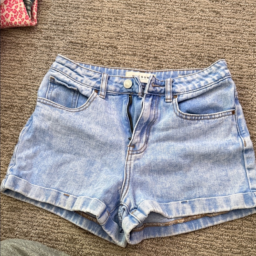 PacSun Light Blue Denim Mom Shorts